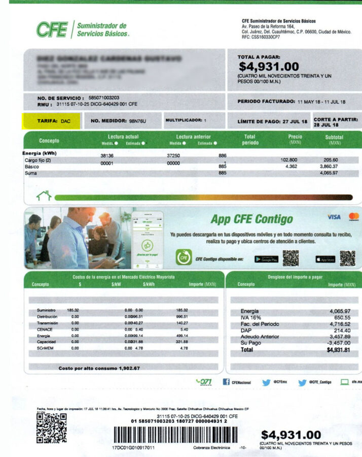 Cómo calcular el consumo de luz en kWh
