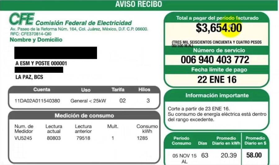 Cómo descargar el recibo de luz en México