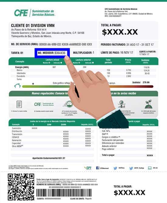 Cómo puedo saber el número de cliente de la luz en México