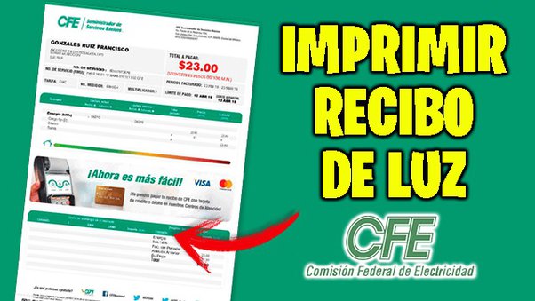 Cómo revisar mi factura de luz en México