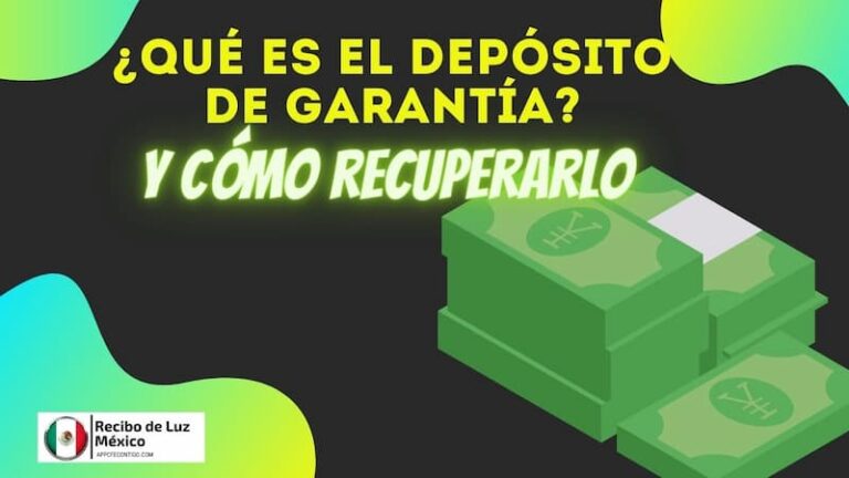 Devolución del depósito en garantía CFE en México