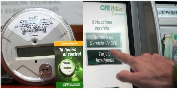 Pagar Recibo de Luz con Tarjeta Inteligente CFE